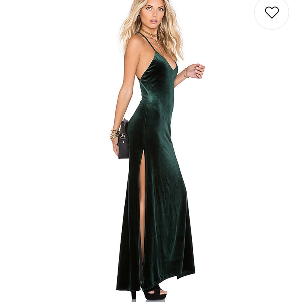 NBD In The Deep Maxi Dress in Hunter Green